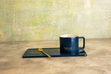 Blue and Gold Trust Me Cup and Plate Set