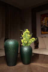 Emerold Green Glass Vase