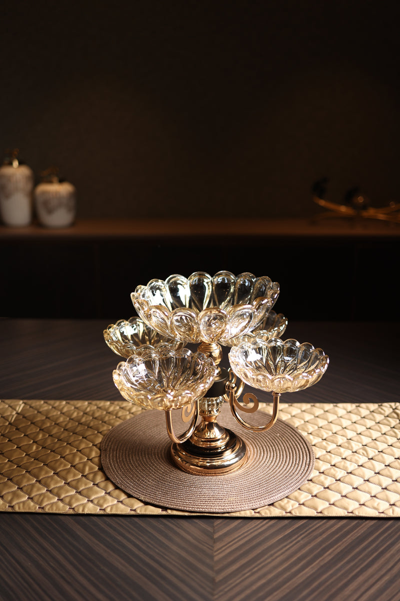 Stylish and Unique Crystal Dry Fruit Tray