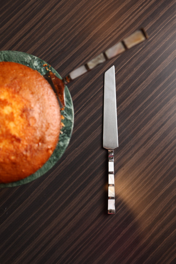Mother of Pearl Cake Server