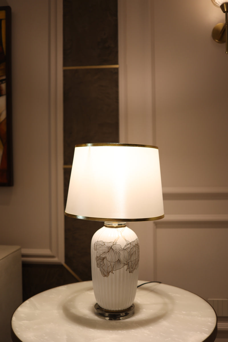 Chiffon Gold Dragonfly Lamp