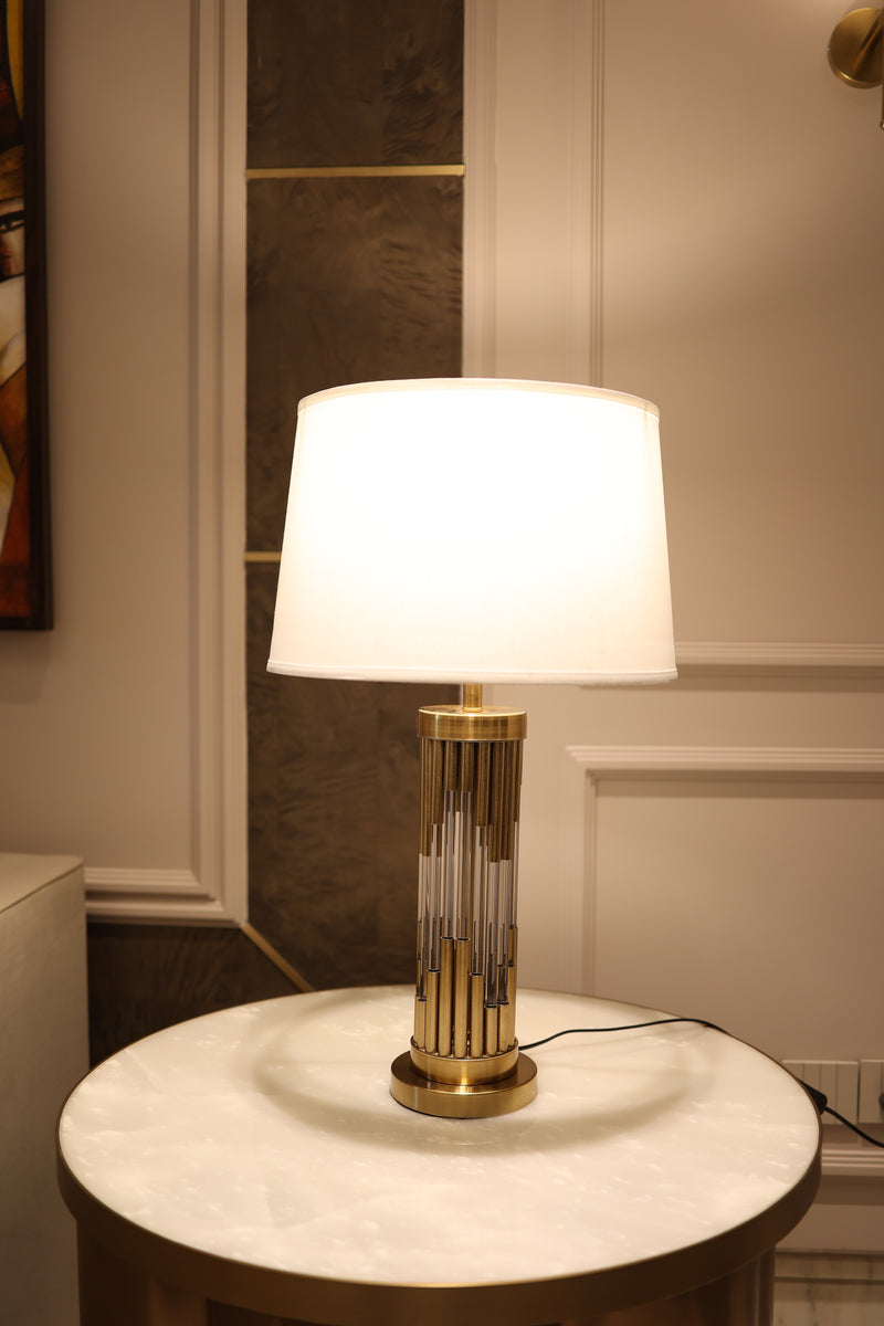 Damasco Crystal Gold Table Lamp