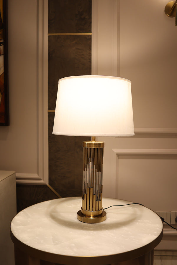 Damasco Crystal Gold Table Lamp