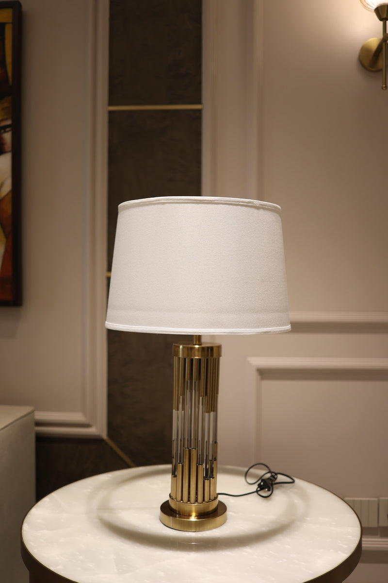 Damasco Crystal Gold Table Lamp