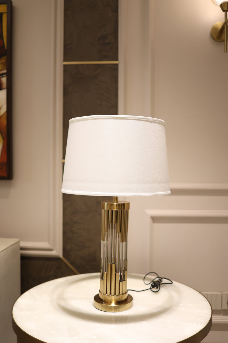 Damasco Crystal Gold Table Lamp