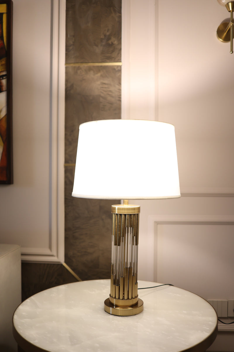 Damasco Crystal Gold Table Lamp