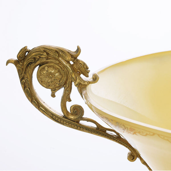 Golden Vase Open with Handle