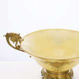 Golden Vase Open with Handle