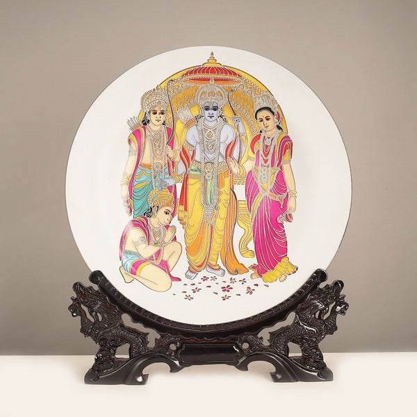 Ram Darbar Glass Plate