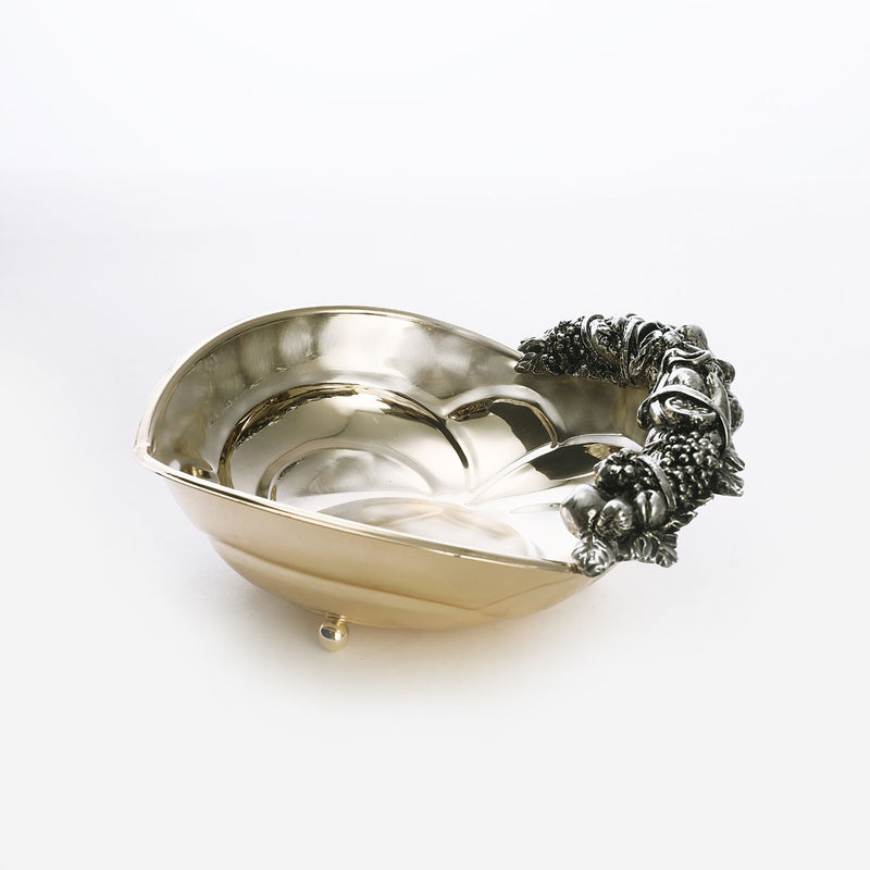 Gold plated galvanic bowl with bead stand ( small)