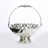 Silver Plated basket with detachable handle (with base)