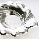 Silver plated flower design bowl