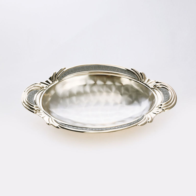 Gold plated oval bowl (big)