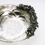 Silver plated galvanic bowl with bead stand (small)