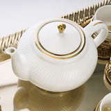 Gold plated tea set with kettle