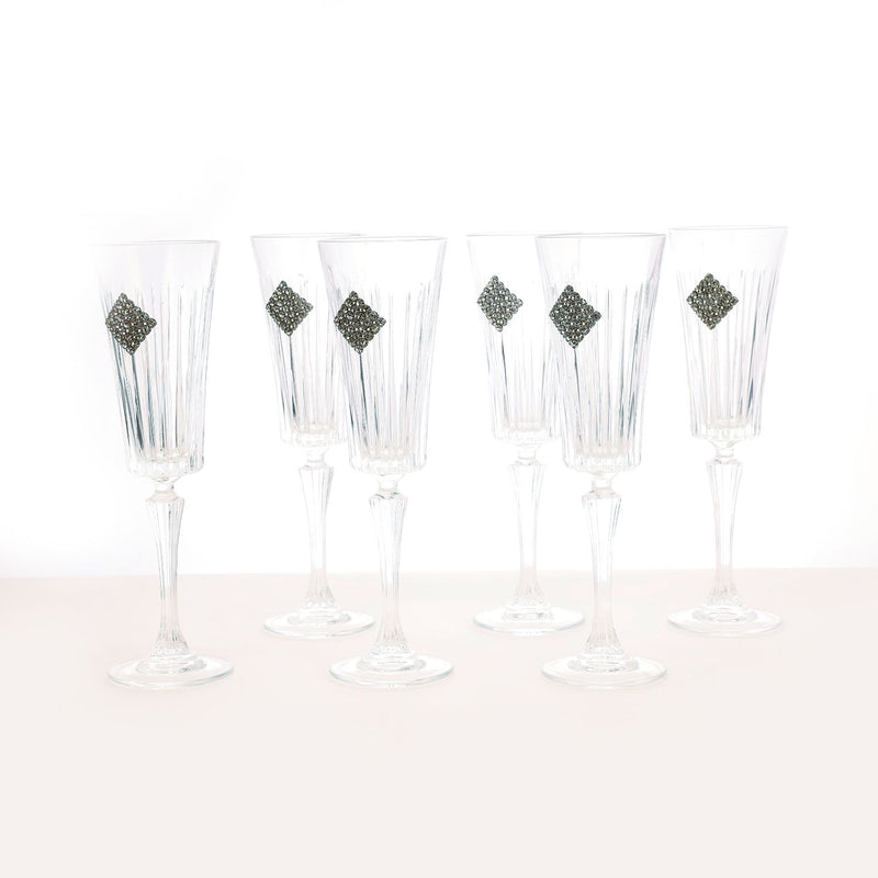 Swarovski champagne glass (set of 6)