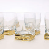 Shot Glasses With Gold Detail (set of 6)