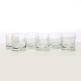 Shot glasses with silver detail (set of 6)