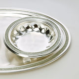 Silver Finish Nut Bowl With Tray Spoon