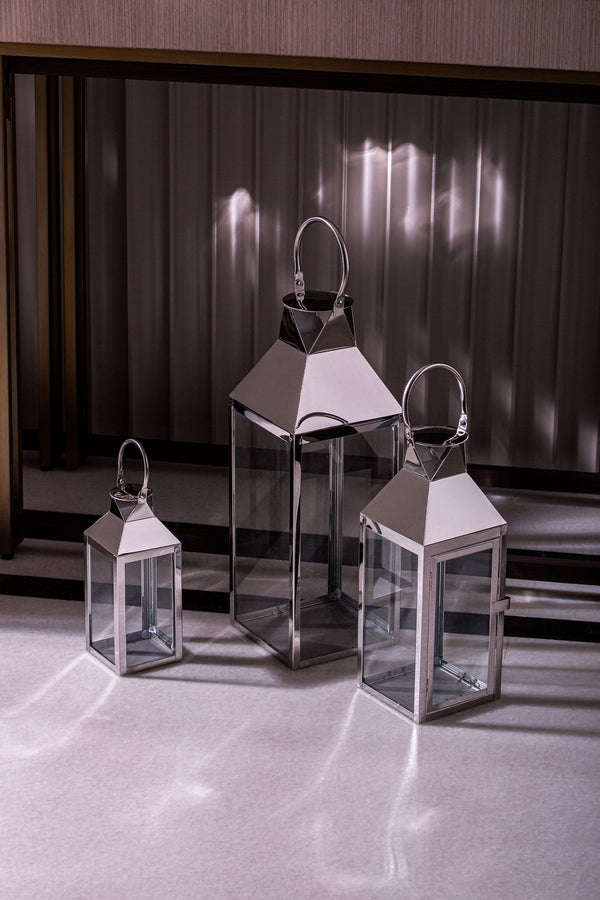 Home Lanterns (Silver) (Set of 3)