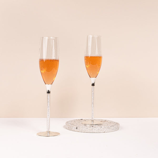 Crystal Stem Champagne Glasses