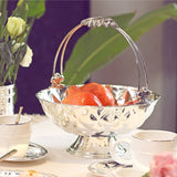 Silver Plated basket with detachable handle (with base)