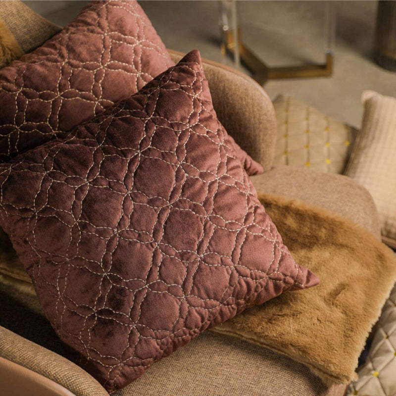 Quilted Velvet Cushion Cover