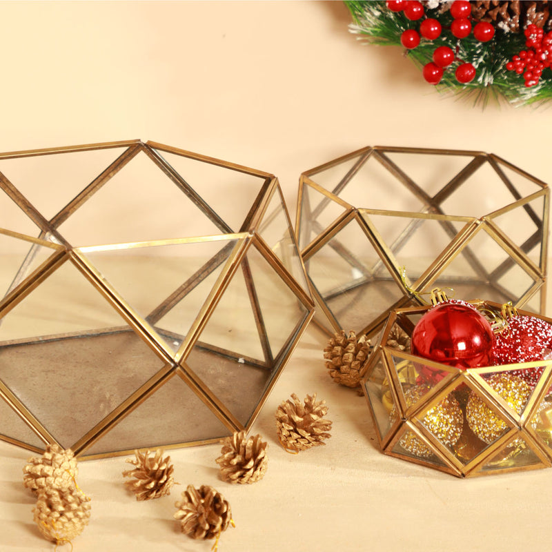 Honeycomb Glass Candle Holder