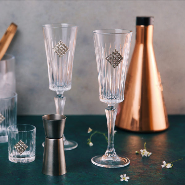 Swarovski champagne glass (set of 6)