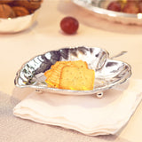 Silver plated leaf platter set of 2