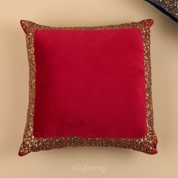 Velvet Sequence Cushion Cover