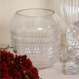 Cut Glass Vase Round