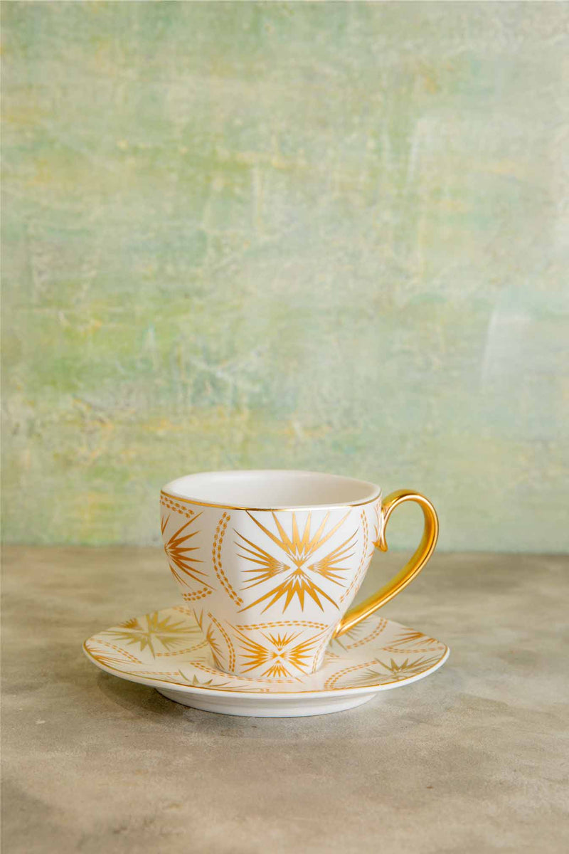 Gold Art Deco Tea Set